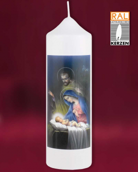 Weihnachtskerze Krippe 165 x 50 mm