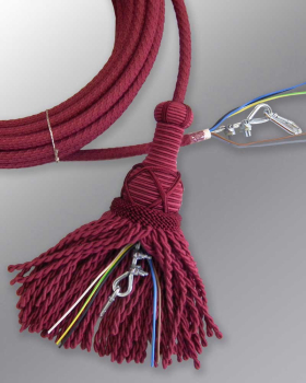 Ampelseil 8,50 Meter lang mit Elektrokabel und Quaste