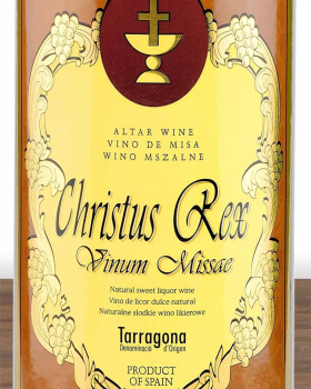 Messwein Christus Rex rot, 1 Liter Flasche 15 % Vol.