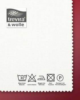 Chorrock Tevira + Wolle creme 100 cm handgestickt