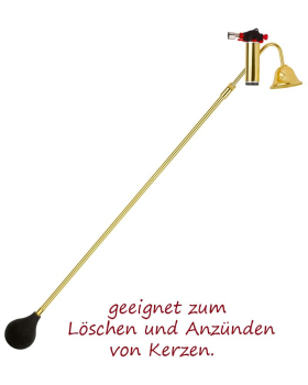 Kerzenanzünder mit Löschhaube 105cm - 165 cm