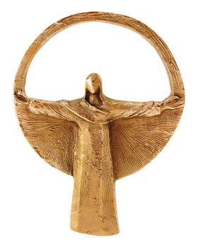 Bronze Figur Jesus wie in Rio Dejaneiro in 14,5 x 11 cm