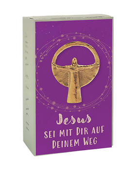 Bronze Figur Jesus wie in Rio Dejaneiro in 14,5 x 11 cm