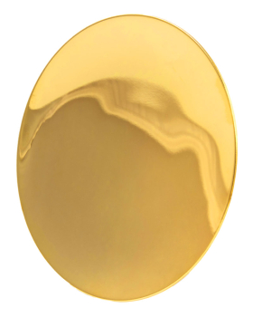 Preview: Kelch vergoldet Messing 20 cm mit Patene 14 cm Ø