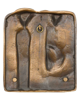 Kreuzwegstation I Bronze 25x19cm "Verurteilung"