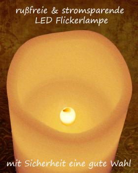 Preview: 4 LED Kerzen Echtwachs 