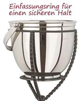 Preview: Weihwasserständer mit Weihwasserkessel Edelstahl