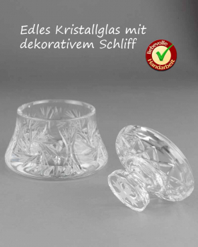 Ablutionsgefäß Kristallglas, Handarbeit