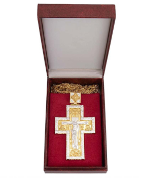 Mosaikkreuz 45 x 26 mm, sandgestrahlt, modern