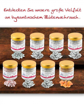 Jasminweihrauch griechisch, geschnitten, 100 gr. im Glas