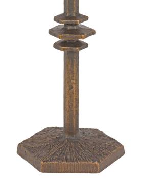 Taufbecken aus Bronze auf Bronzesockel 88 cm hoch