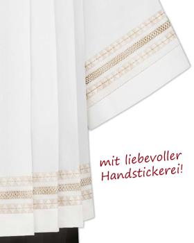 Preview: Chorrock handbestickt Trevira/Wolle 100 cm lang