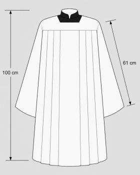 Chorrock Tevira + Wolle creme 100 cm mit