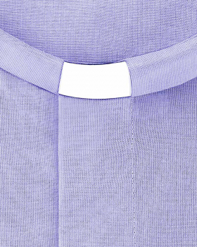 Collarhemd Oxford Hellblau Langarm