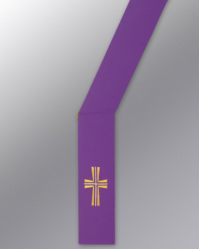 Diakonstola violett mit Kreuz