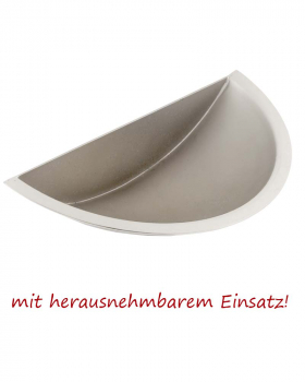 Weihwasser Wandkessel Messing vernickelt