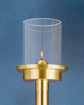 Flambeauxstab mit Plexiglaszylinder 65 cm