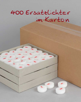 400 Ersatzkerzen 44 mm Ø für 6 Stunden Opferlichter