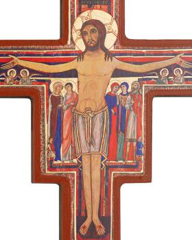 Preview: Ikone St. Damniano Jesu Kreuzigung 13x18 cm
