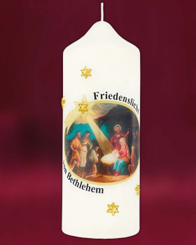 Weihnachtskerze 165 x 60 mm Friedenslicht