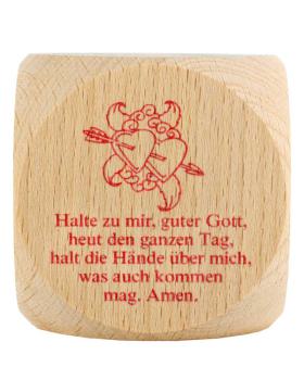 Preview: Prayer cube with German evening prayers