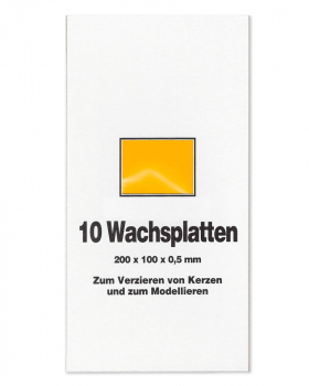 Wachsplatten gelb