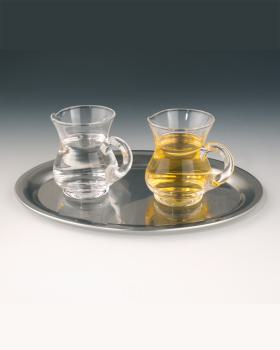 Preview: Messkännchen aus Glas 110 ml mundgeblasen, bauchig