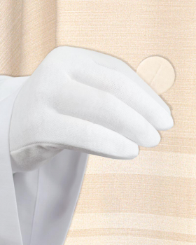 Handschuhe Einheitsgröße weiß 100 % Baumwolle waschbar