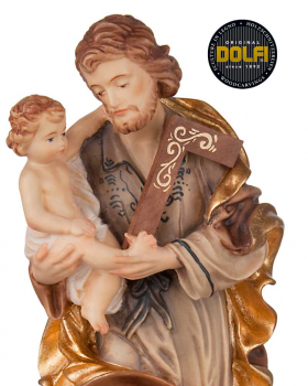 Heiligenfigur "Josef mit Kind" 20 cm