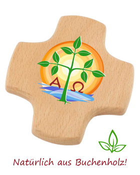 Kommunionkreuz Holz "Lebensbaum"