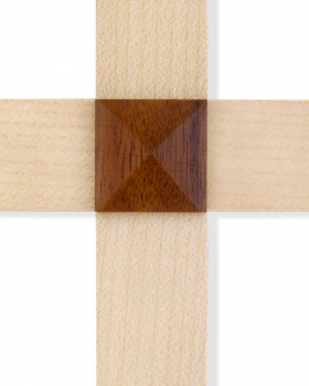 Wandkreuz Ahornholz  schlicht 20 x 14 cm