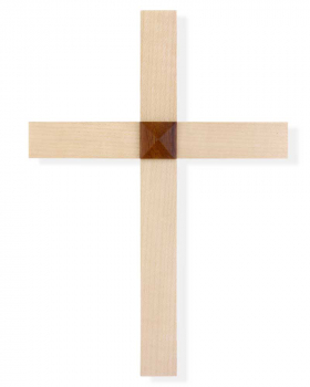 Wandkreuz Ahornholz  schlicht 20 x 14 cm