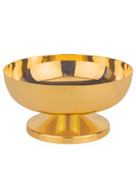 Preview: Hostienschale Messing vergoldet 16 cm Ø, 7 cm hoch