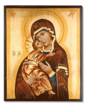 Ikone "Maria mit Kind", handgemalt, 32 x 44 cm