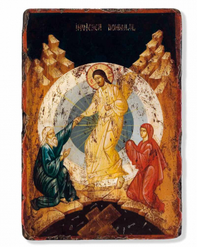 Ikone Auferstehung 22 x 18 cm handgemalt