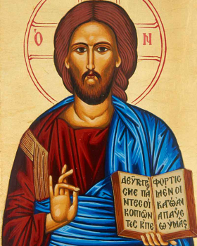 Ikone "Christus Pantokrator", 18 x 23 cm