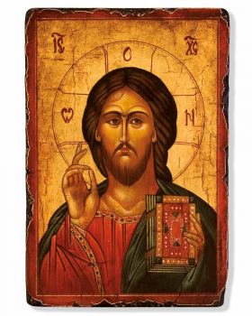Ikone Christus Pantokrator 14 x 18 cm handgemalt