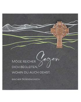 Schieferplatte " Kraft " 14,5 x 14,5 cm Wasser & Fisch
