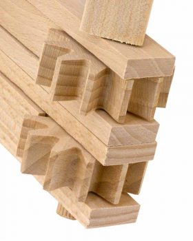Karfreitags-Holzratsche Buchenholz 15 x 15 cm