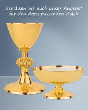 Preview: Hostienschale vergoldet, 17 cm Ø, 9 cm hoch ca. 200 Hostien
