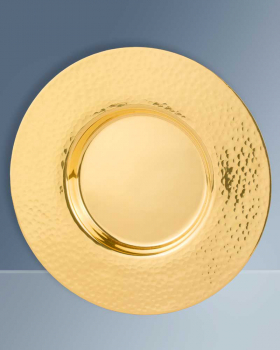 Kelchpatene gehämmert vergoldet 17 cm Ø