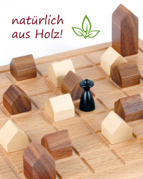 Spielbrett Buche " Lass die Kirche im Dorf "