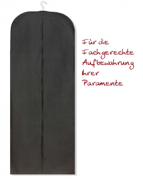 Paramentenschutzhülle aus Stoff in schwarz 150 cm