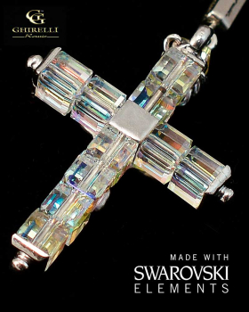 Rosenkranz aus eckig geschliffenem Swarovski-Kristall