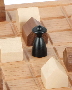 Spielbrett Buche " Lass die Kirche im Dorf "