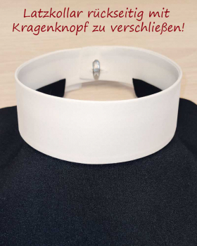 Latzcollar mit doppletem Stehkragen, für Soutanen