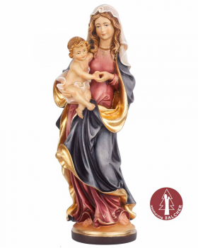 Bergmadonna mit Jesukind, 20 cm, coloriert