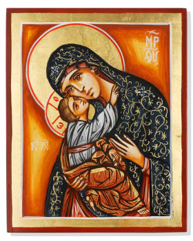 Ikone 22 x 18 cm Madonna  mit Kind