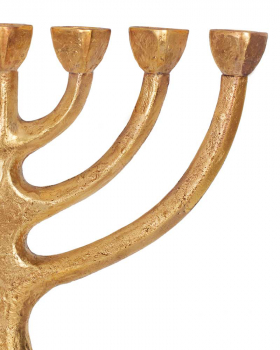 Menorah 22 x  29 cm Leuchter solide Bronze