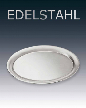 Edelstahl-Tablett, die robuste Oberfläche 20 x 14,5 cm